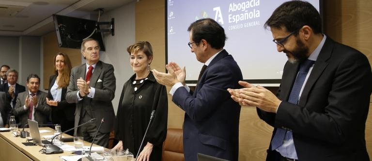 Victoria Ortega, reelegida presidenta del Consejo General de la Abogacía Española