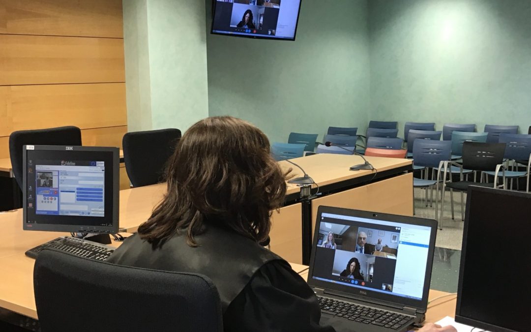 Primer año de juicios telemáticos: 300.000 comparecencias virtuales